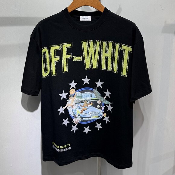 Off-White Fresco Star Black T-Shirt - Picture 1 of 6